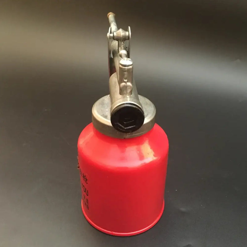 Red propane gas canister with metal valve for SONONIA High Pressure Pump Oiler