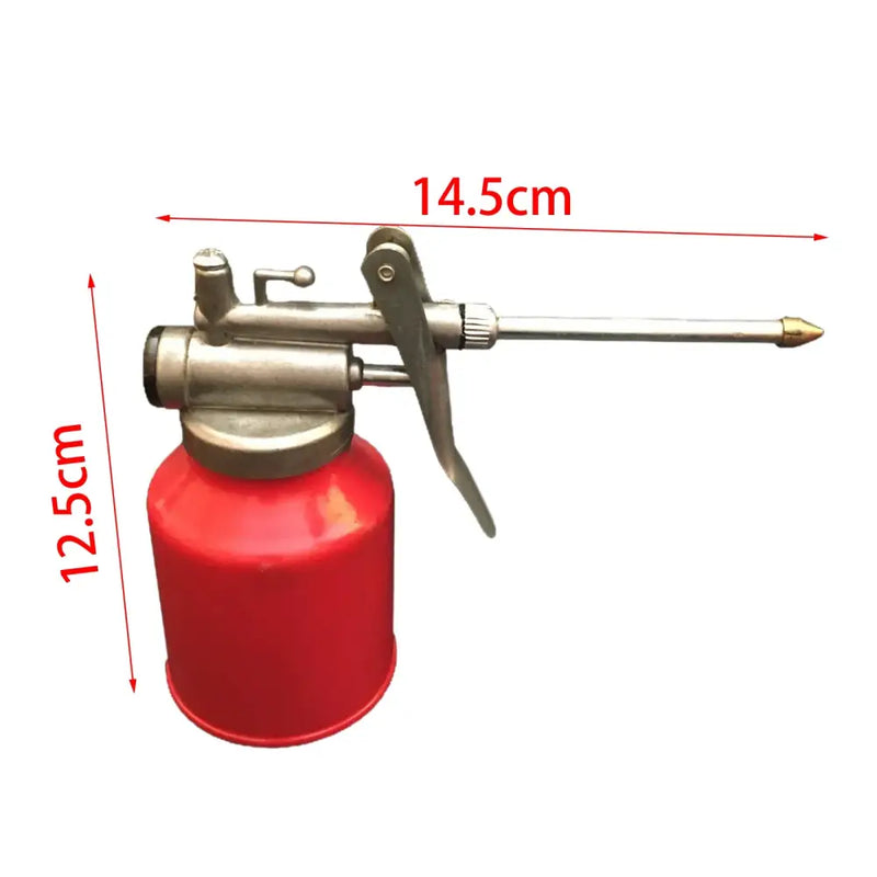 Oil can sprayer with a red base and metal nozzle for SONONIA High Pressure Pump Oiler Oil