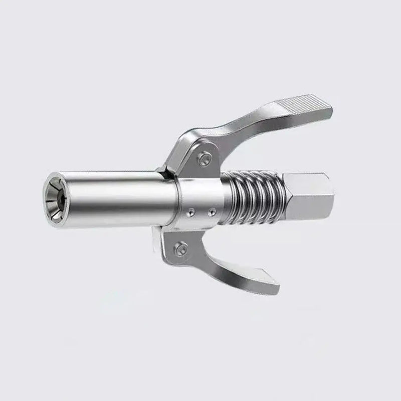 Stainless steel mechanical corkscrew with lever arms, ideal for use with grease gun