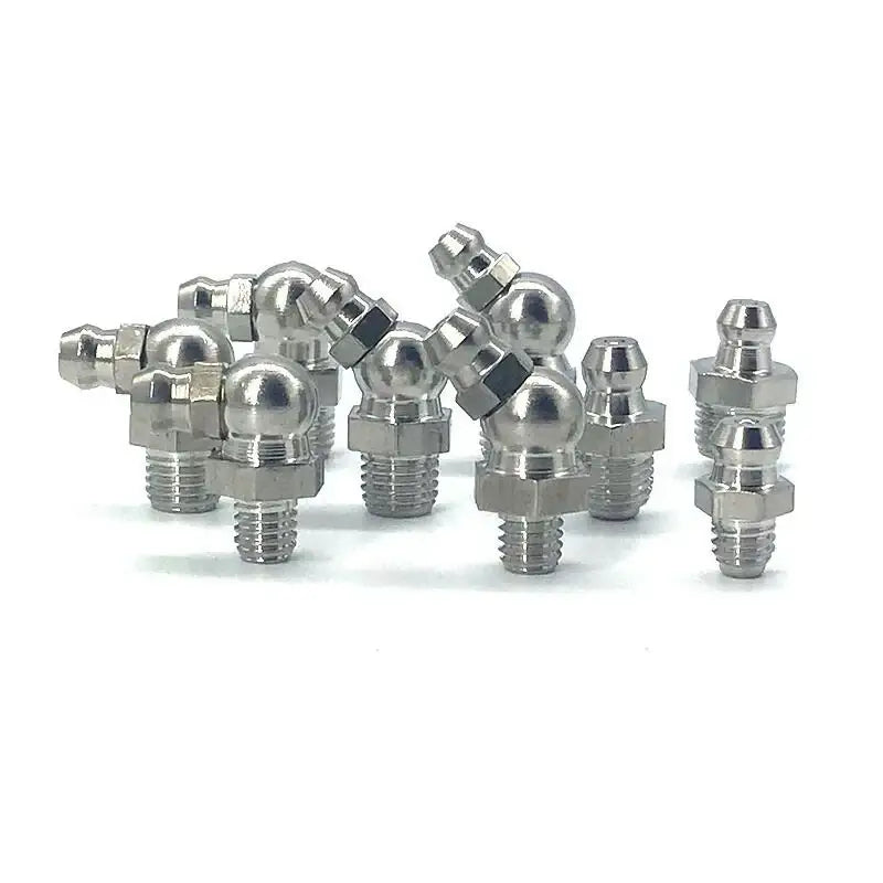 Stainless Steel Grease Nipples by NoEnName Null arranged in a group for optimal use