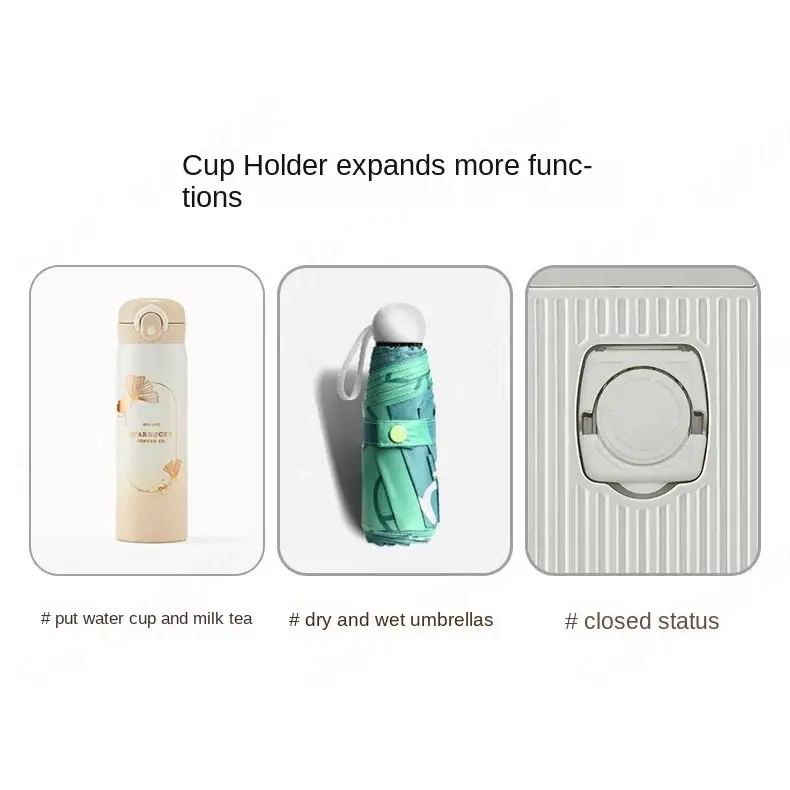 Cup holder for expandable use in Elegant Multifunctional Rolling Luggage with Aluminum Frame