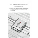 TSA-certified customs password lock on Elegant Multifunctional Rolling Luggage with Aluminum Frame