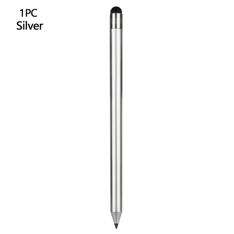 Slender silver stylus pen with pointed tip from NoEnName_Null, China model