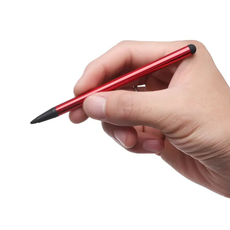 Red stylus pen held in hand from NoEnName_Null China model for digital art