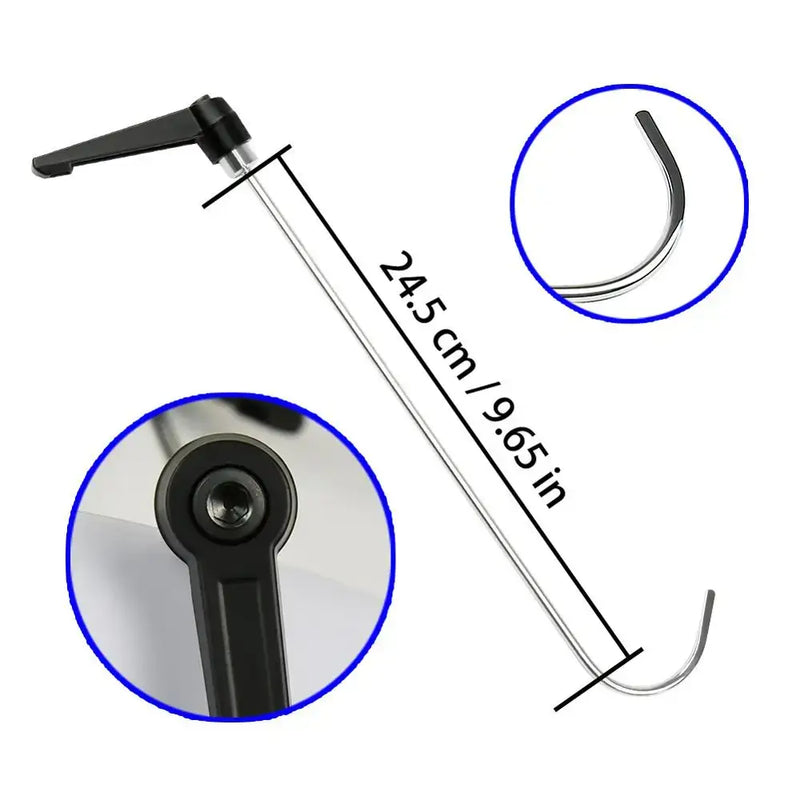 Long metal rod with hook and plastic handle for SWHGYWHZ Paintless Dent Repair Tools Kit