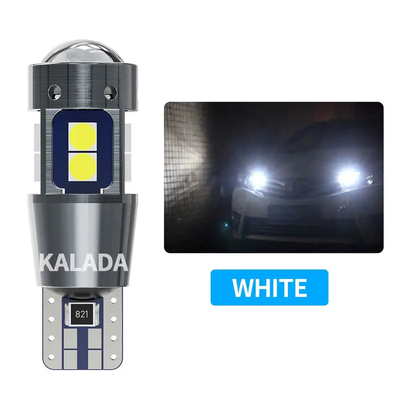 KALADA T10 LED Dome Light showcasing 6000K white illumination for enhanced visibility