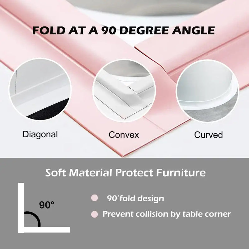 Soft corner protector for furniture and TFAAI self-adhesive bathroom tape options