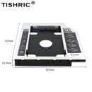 TISHRIC Aluminum External Hard Drive Case for replacing optical drives in laptops