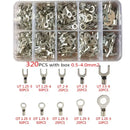 Assortment of electrical wire terminals in a plastic organizer with Tongliao Multifunctional Plier