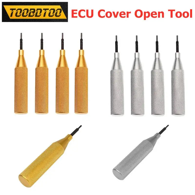 ECU cover open tools in gold and silver for efficient vehicle maintenance