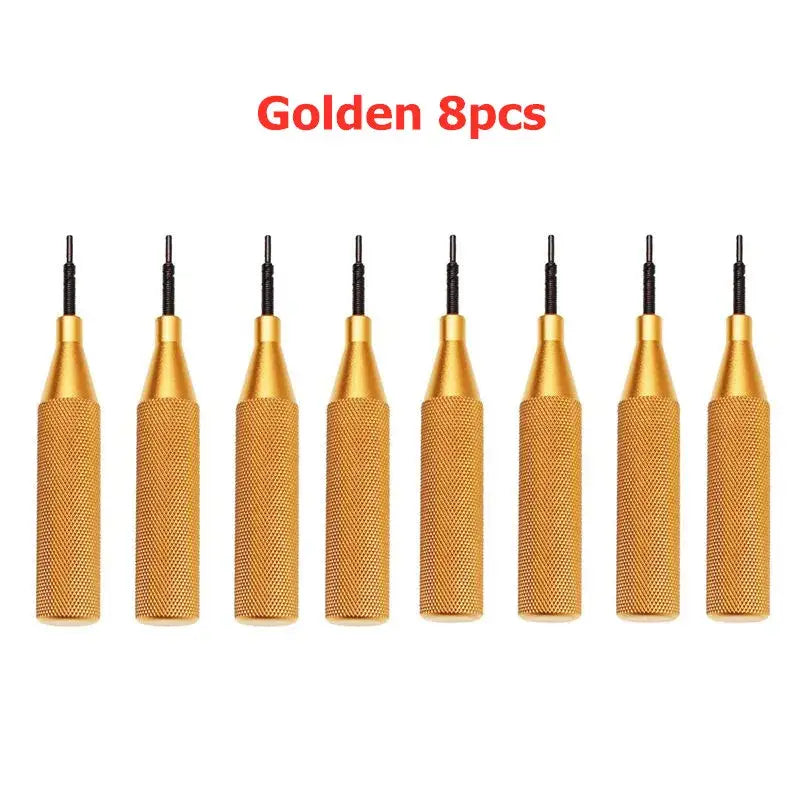 Set of golden metal screwdriver bits for Toobdpro ECU Cover Open Tool