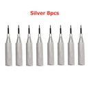 Eight silver soldering iron tips for Toobdpro ECU Cover Open Tool for vehicle maintenance