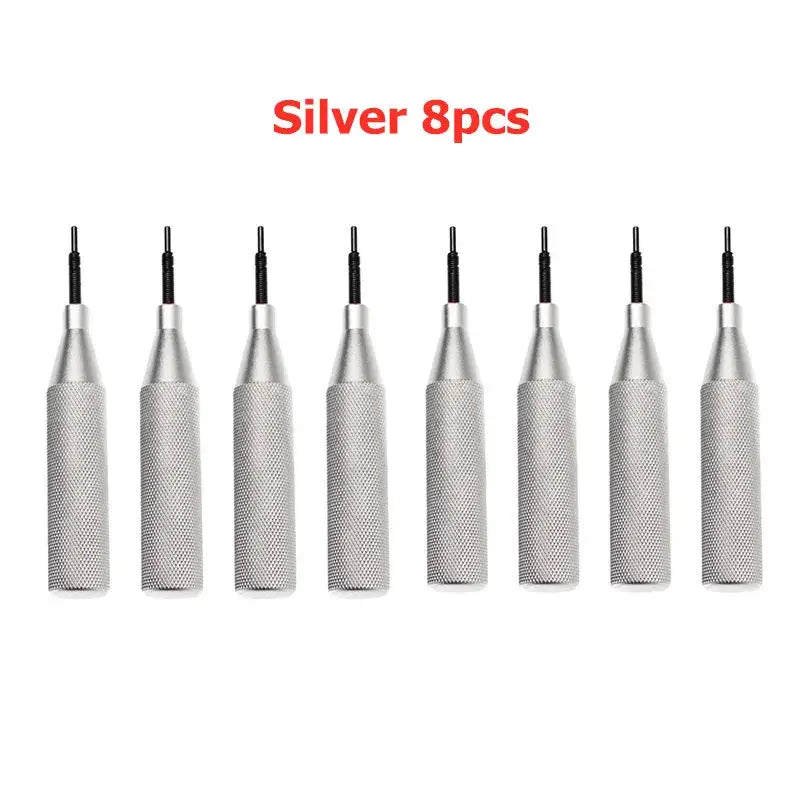 Eight silver soldering iron tips for Toobdpro ECU Cover Open Tool for vehicle maintenance