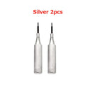 Two silver ECU cover open tools with textured grips and thin black tips for vehicle maintenance