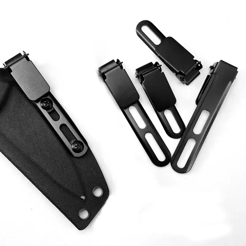 Black knife sheath with clips from TYSEEK Durable Hand Tool Parts for efficient performance