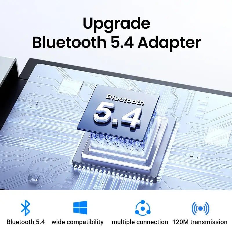 Bluetooth 5.4 chip on circuit board of UGREEN CM656 USB Bluetooth adapter