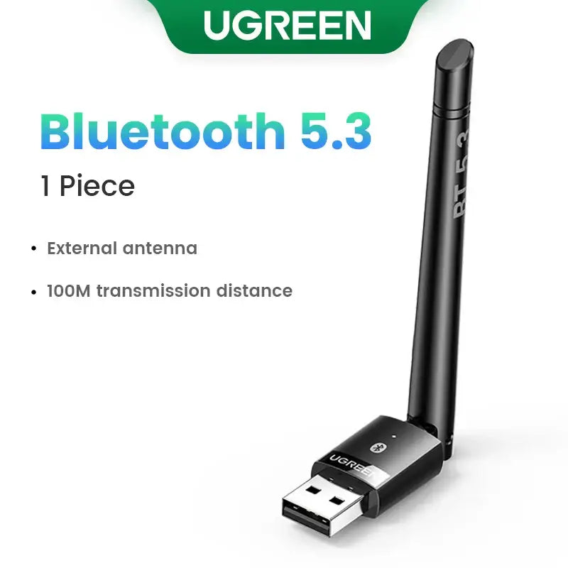 UGREEN CM656 USB Bluetooth Adapter with Bluetooth 5.3 and external antenna design