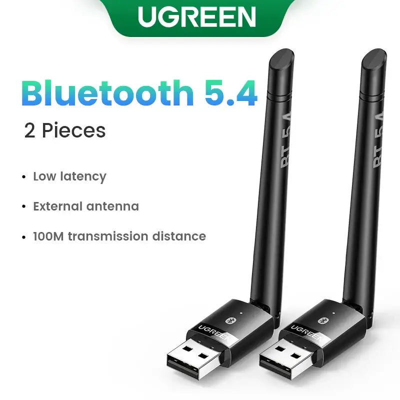 UGREEN CM656 USB Bluetooth Adapter features Bluetooth 5.4 with external antennas