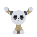 Cartoon-style panda car phone holder with a minimalist design for secure accessibility