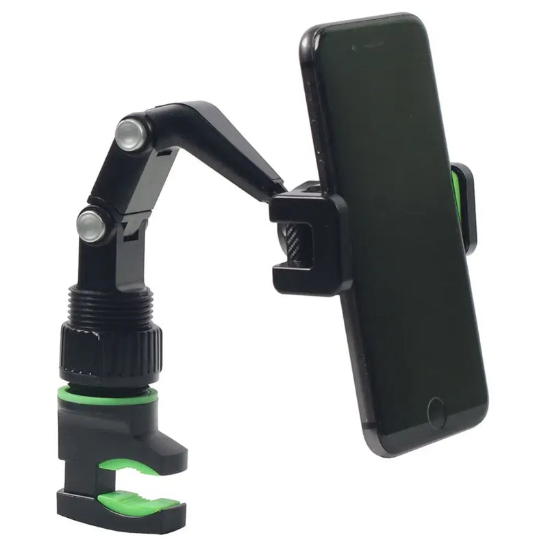 Adjustable smartphone holder with clamp base for a Universal Microphone Stand