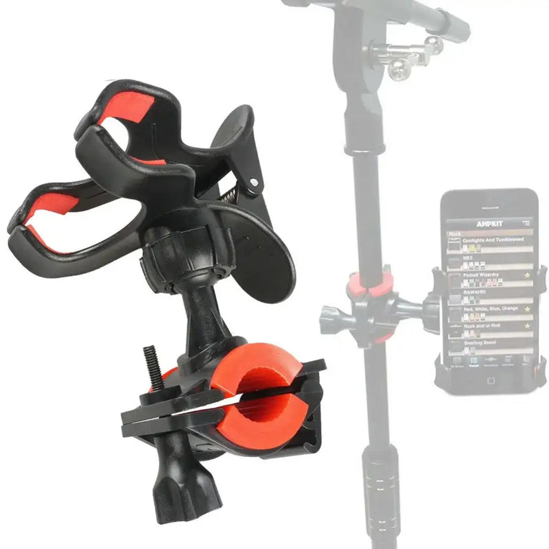 Adjustable phone holder for Universal Microphone Stand, suitable for cameras and bicycles