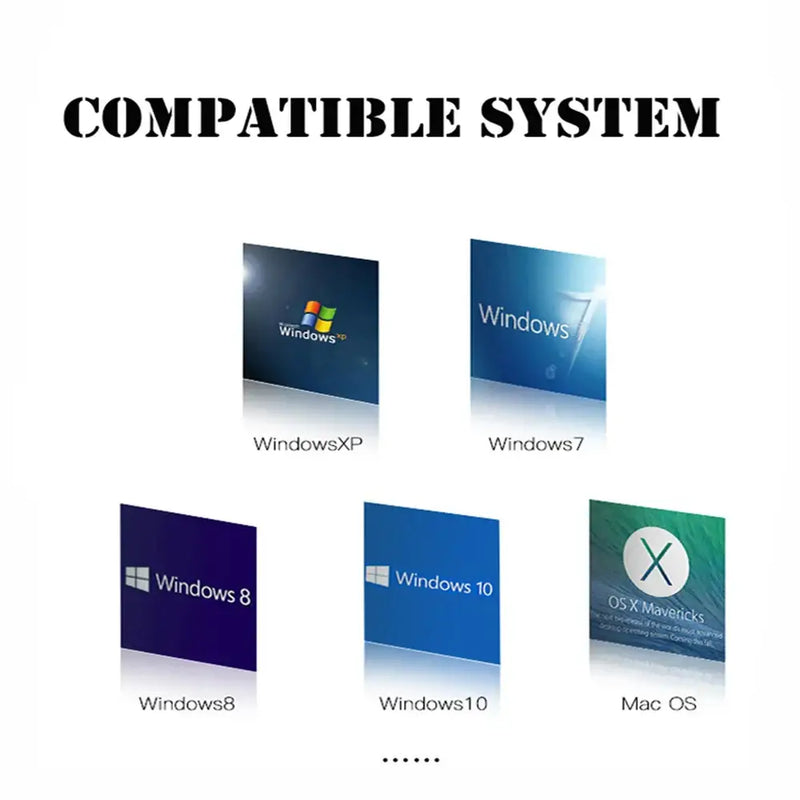 Collection of operating system logos for USB 3.0 Gigabit Ethernet Adapter for efficient data transfers