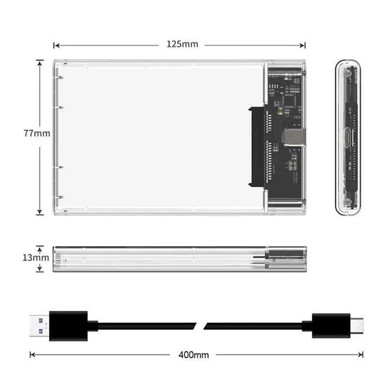 External hard drive enclosure with USB connection by Uthai Plastic China for storage solutions