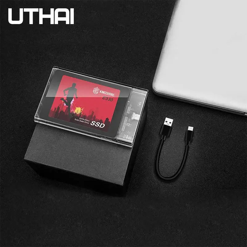 Portable solid-state drive in UTHAI Plastic China Case for effective storage solutions