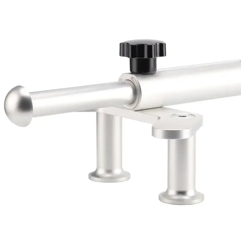 Adjustable metal rod with support posts and locking knob for Veconor External Testing Equipment