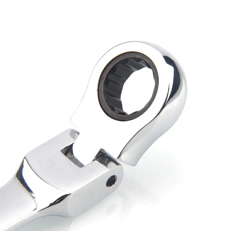 Chrome ratchet wrench head with circular socket for Veconor Multifunctional Double End Wrench