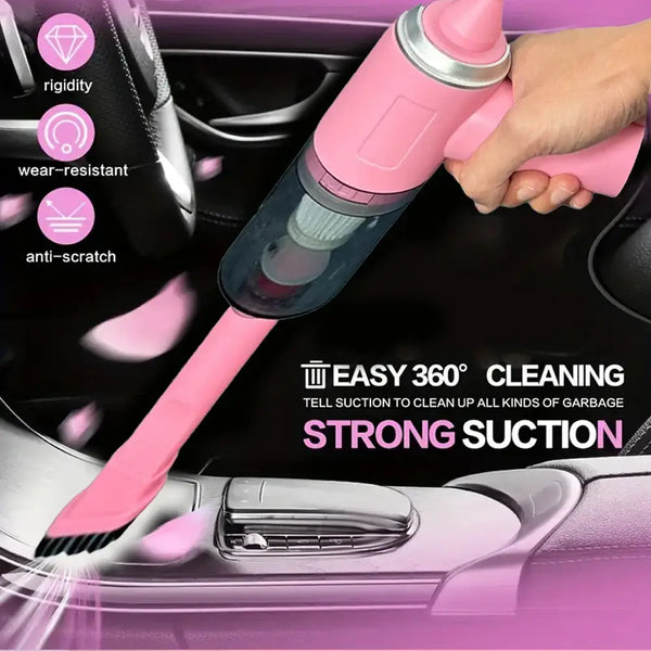 Wireless Handheld Car Vacuum Cleaner - USB Charging Strong Suction