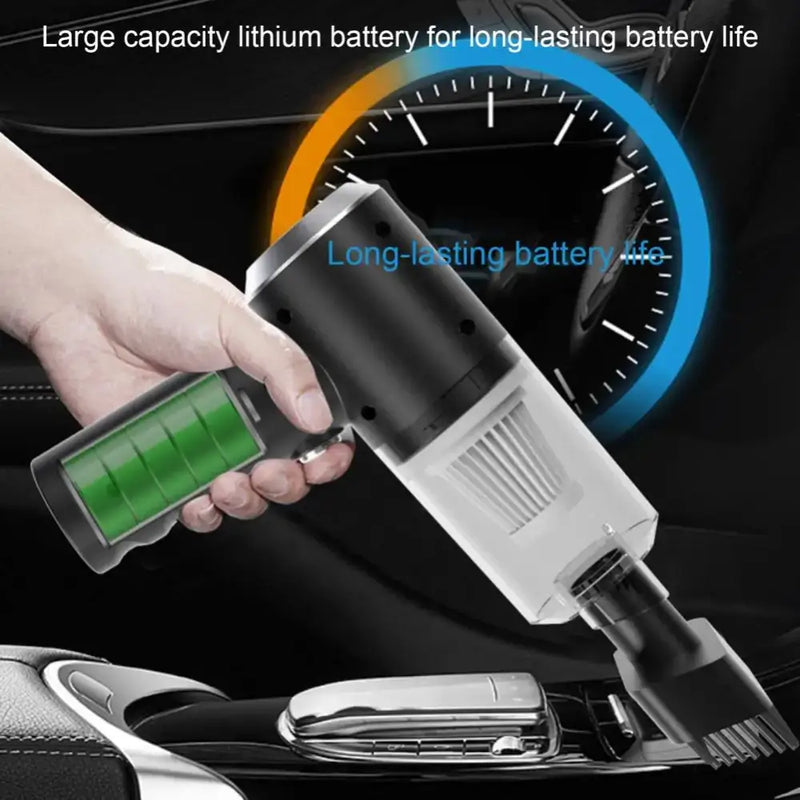 Wireless Handheld Car Vacuum Cleaner - USB Charging Strong Suction