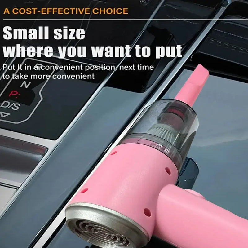 Wireless Handheld Car Vacuum Cleaner - USB Charging Strong Suction