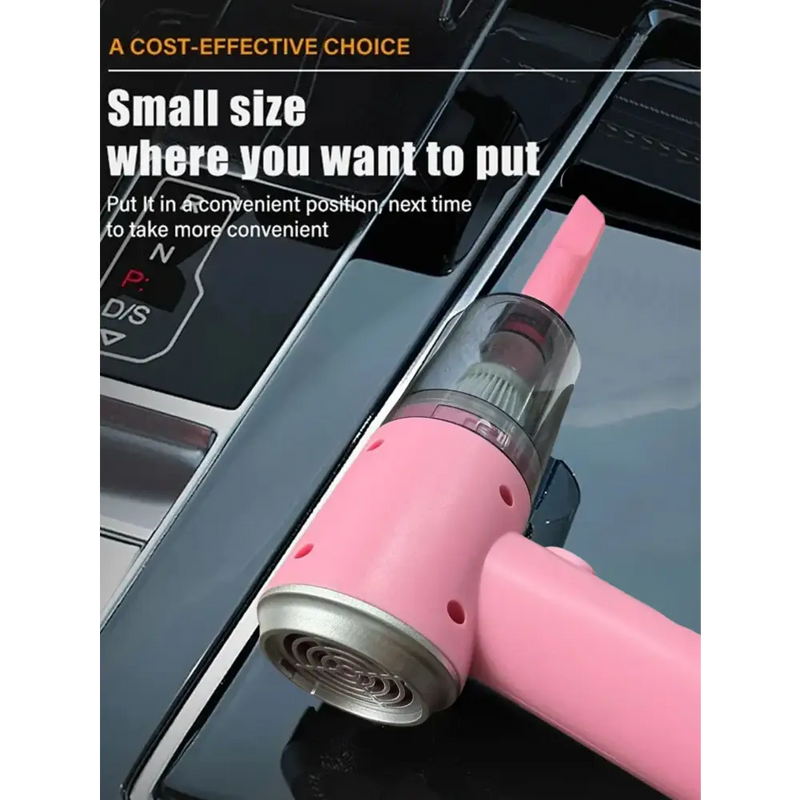 Wireless Handheld Car Vacuum Cleaner - USB Charging Strong Suction