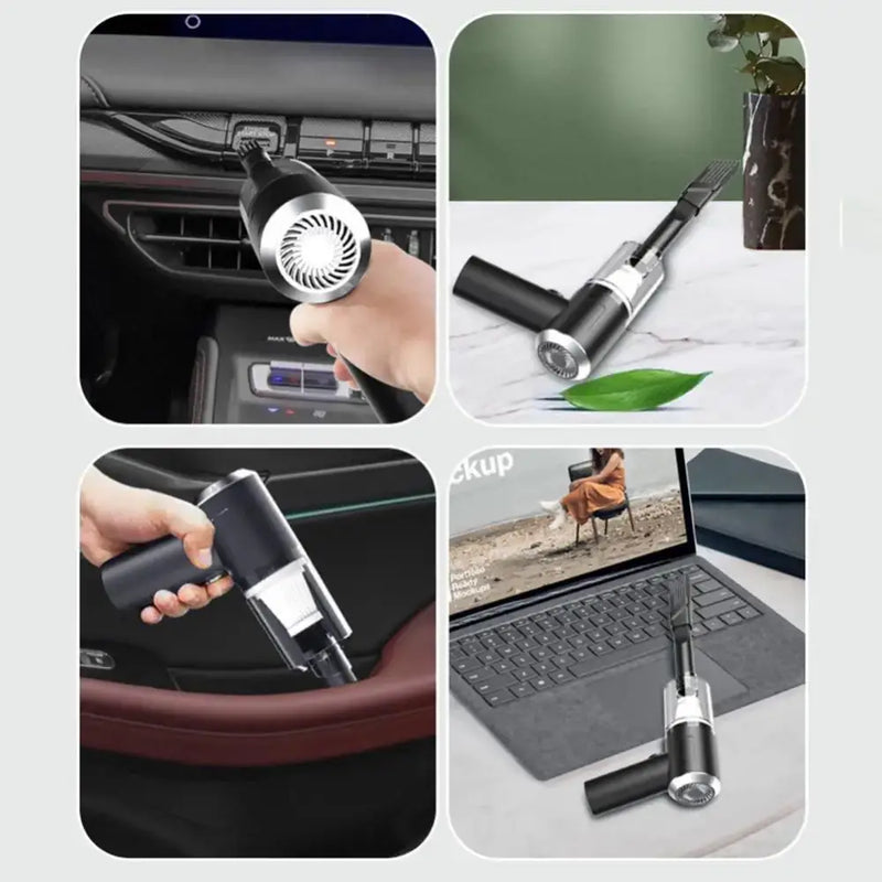 Wireless Handheld Car Vacuum Cleaner - USB Charging Strong Suction