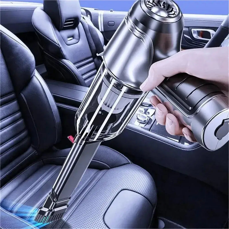 Sleek metallic Wireless Handheld Car Vacuum for efficient car cleaning