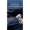 Handheld wireless car vacuum cleaner efficiently cleaning a vehicle’s interior