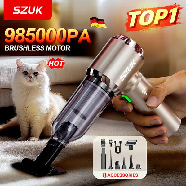Wireless Vacuum Cleaner with Long Battery Life and Dust Cup Capacity