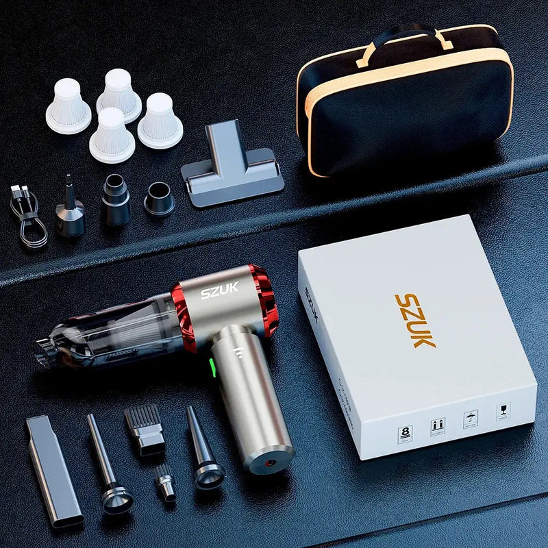 Wireless Vacuum Cleaner with Long Battery Life and Dust Cup Capacity - Max Red 4hapa bag