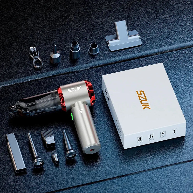 Wireless Vacuum Cleaner with Long Battery Life and Dust Cup Capacity - Max Red