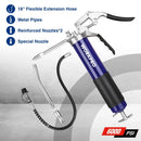 WORKPRO Grease Gun from Mainland China with flexible hose and multiple nozzle attachments