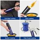 WORKPRO Grease Gun from Mainland China showcasing various loading methods with external testing certification