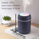 Xiaomi 300ml H2O Air Humidifier featuring a compact dark gray design with colorful top