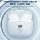White Xiaomi Mijia A2 Pro True Wireless earbuds in a charging case with logo