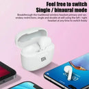 White Xiaomi Mijia A2 Pro True Wireless earbuds in charging case with logo visible