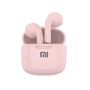 Pair of pink Xiaomi Mijia A2 Pro True Wireless earbuds with matching charging case
