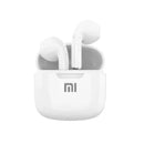 White Xiaomi Mijia A2 Pro True Wireless earbuds in charging case with logo
