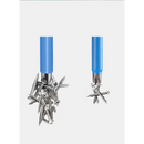 Blue-handled magnetic screwdriver with screws, part of XMSJ Multifunctional Magnetic design