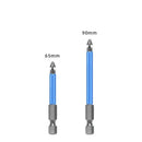 Two blue screwdriver bits of varying lengths for the XMSJ Multifunctional Magnetic Screwdriver
