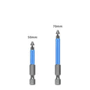 Two blue and silver screwdriver bits for XMSJ Multifunctional Magnetic Screwdriver